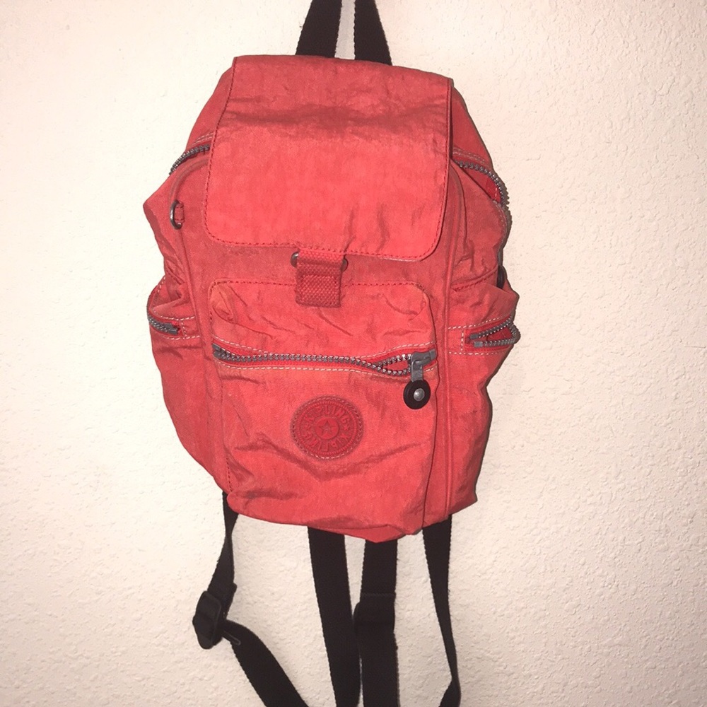 Kipling small pink backpack